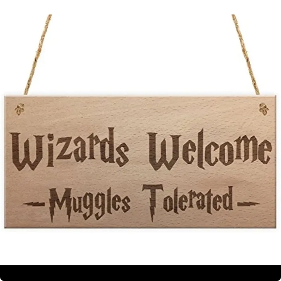 5/25 Brand new Harry Potter Themed wall sign Wooden hanging home decor - Picture 5 of 7